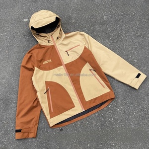 Windproof Waterproof Custom Design Windbreaker Nylon <b>Zip</b> <b>up</b> <b>Jackets</b> Men Patchwork High Quality Windbreaker <b>Jackets</b> Manufacturer - Product Image 1