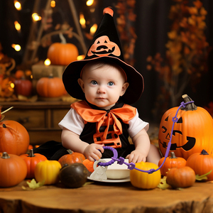 2024 juguetes sensoriales de silicona de grado alimenticio de Halloween <span class=keywords><strong>sonajeros</strong></span> <span class=keywords><strong>y</strong></span> <span class=keywords><strong>mordedores</strong></span> de bebé en forma de girasol para niños de 0 a 12 meses - Product Image 2