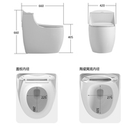 WC monobloc moderne en céramique, à poser au sol, blanc, avec base décorative, facile à nettoyer, finition émaillée, fournisseur d'articles sanitaires