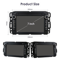 Lecteur MP5 de navigation GPS tout-en-un pour Buick Enclave Hummer H2 GMC Android Auto CarPlay Fonctionnalité du tableau de bord 1 an