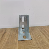 Connecteur triangulaire droit à deux trous pour support photovoltaïque, base peinte, 145*65 2mm