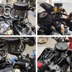 Copa de aceite de freno para motocicleta Motorola, bomba de empuje recta de gran cilindrada, negra, transparente, para vehículos todoterreno - Product Image 5