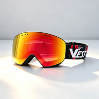 Masques de ski personnalisés, masques de snowboard à double couche anti-buée, coupe-vent, vision large pour hommes et femmes, ski d'hiver