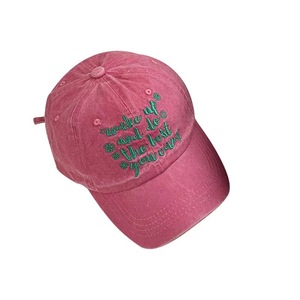 Charme INS Style Personnalité Rétro Lettre Coton Casquette De Baseball Avec Broderie En Trois Dimensions Sport Parasol Cap - Product Image 5