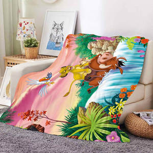 ผ้าห่มผ้าสักหลาดขนแกะลายการ์ตูนน่ารักพิมพ์ได้ตามต้องการสำหรับเด็กทารกผ้าห่มเดินทางในรถยนต์ - Product Image 3