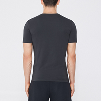 T-shirt Homme de Haute Qualité en Coton Stretch 100% Léger Coupe Slim Col en V
