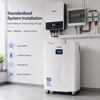Système de surveillance intelligent WIFI CAN solaire, boîtier industriel épaissi, petit modèle empilable pour la maison, batterie LiFePO4 lithium-ion 10 kWh, garantie 10 ans