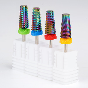 Professional Rainbow Tungsten Carbide Nail <b>Drill</b> <b>Bit</b> 3/32 Rotary Burr Gel Removal Electric Manicure Pedicure Nail <b>Drill</b> <b>Bits</b> - Product Image 5