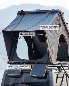 Carpa de techo de carcasa dura fácil de instalar, carpa de techo de coche, carpa de aleación de aluminio de 320GSM - Product Image 1