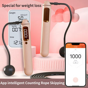 Corde à sauter intelligente avec Bluetooth et affichage numérique pour l'entraînement physique, rechargeable, unisexe, rose, 26,8 cm - Product Image 3