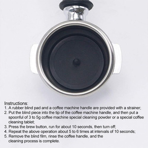 Dropshipping Shopify Coffee Machine <b>Blind</b> Filter Basket 51mm 58mm Silicone Cleaning Disc Espresso Backflush Plate - Product Image 6