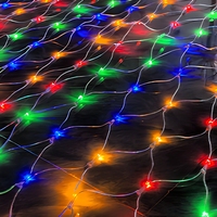 Zweifarbige LED-Netzlichter mit Fernbedienung für Außenbereich, Einzelhandel, Feiertagsdekoration, Zaun, Busch, Baum, Projektbestellungen