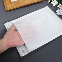 Cire givrée de couleur personnalisée 18mm rose blanc recyclable Sacs en papier auto-adhésif avec logo conçu FSC A4 Sac en verre pour vêtements