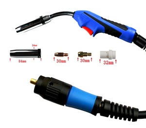 Torche de soudage TIG professionnelle WP-26/F/V/FV compatible avec l'argon, construction plaquée cuivre, interrupteur rotatif, entrée 54V, garantie de 3 ans - Product Image 6