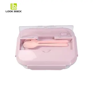 Composteerbaar Verkoopbare Verpleegkundige Food Grade Container Gym Bedekt Glas Bento Lunchbox