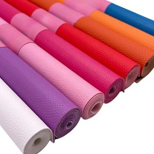 28x20.5 सेमी रंगीन क्लासिक फाइन लीची पैटर्न पेबल लाची पैटर्न पेबल लिची नकली चमड़े की चादरें - Product Image 3