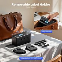 Impresora Térmica Phomemo PM64D con Pantalla Táctil, Bluetooth, Impresora de Etiquetas Térmicas de 4x6 con Soporte para Etiquetas para Pequeñas Empresas