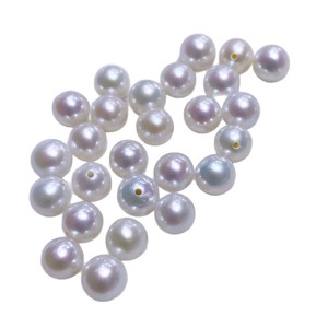 Perles de culture d'eau douce naturelles, rondes, entièrement percées, petites, en forme d'ampoule, en vrac, pour la fabrication de bijoux DIY - Product Image 5