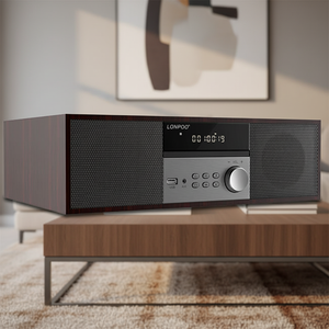 Sistema <span class=keywords><strong>de</strong></span> Radio Digital Estéreo con <span class=keywords><strong>Reproductor</strong></span> <span class=keywords><strong>de</strong></span> <span class=keywords><strong>CD</strong></span> y Bluetooth Lonpoo, el Más Vendido, con Control Remoto - Product Image 4