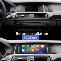 Écran multimédia de 10,25 pouces avec système d'exploitation LINUX pour BMW Série 5 F10 F11 F12, CarPlay sans fil, Android AUTO, autoradio DVD, lecteur stéréo