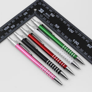 Bolígrafo de Aluminio Tipo Presión para Oficina con Logotipo - Product Image 6