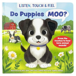 <span class=keywords><strong>Livre</strong></span> sonore sensoriel pour enfants : Chiots de la ferme à toucher et à presser – <span class=keywords><strong>Livre</strong></span> éducatif précoce pour tout-petits avec sons d'animaux - Product Image 1