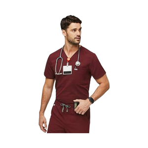 Uniformes Médicos Personalizados de Alta Calidad con Logotipo, Conjunto de Uniformes Médicos para Hombre, Tela Tejida con Spandex, Talla Grande 3XL, Uniformes de Hospital OEM para Médicos y Enfermeras - Product Image 3