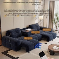 Canapé modulaire en tissu de lin crème, rembourré en éponge haute densité, amovible et lavable, pour hôtel et villa