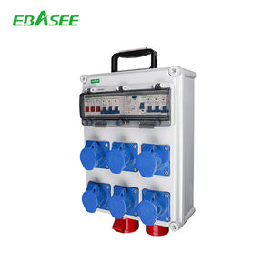 Caja de Distribución de Energía Portátil con Tomas Industriales de 16A, 32A, 63A y 125A, Caja de Tomacorrientes Eléctrica Impermeable IP65 - Product Image 6