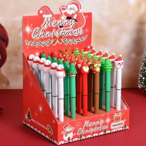 เครื่องเขียนพลาสติกปากกาเจลรูปการ์ตูนน่ารักแบบหัวปากกาสเตนเลสสตีลแห้งเร็วชุดคริสต์มาสอนุบาล - Product Image 2