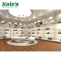 Verre étagère à chaussures/étagère à chaussures en verre/vitrine de chaussure en verre