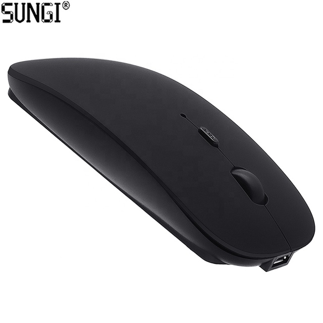 Dual Mode Mouse and 2.4G Wifi Wireless Rechargeable Optical Mice Silent Click for iPad iPhone Macbook