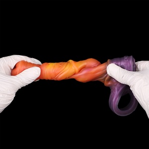 YOCY Fantasy Horse <b>Dildo</b> Sheath Knot Dick Enlarger Sleeve Liquid Silicone Cock Ring Delay Ejaculaion Sex Toys for Men Wholesale - Product Image 5