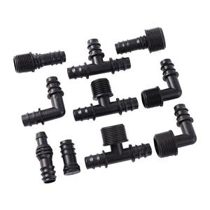 Garten-DN16-Rohr 1/2 3/4 Zoll Außengewinde T-Stück Winkel Gerade Landwirtschaftlicher Mikrobewässerungs-Wasserverbinder - Product Image 4