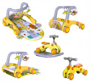 Juguete de Actividades 5 en 1 para Bebés, Tapete de Juego con Caballito Mecedor de Dibujos Animados, Piano de Pedales, <span class=keywords><strong>Gimnasio</strong></span> Multifuncional, Juguetes Musicales de Aprendizaje para Niños - Product Image 4