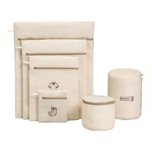 Bolsa de malla bordada para almacenamiento de ropa, bolsa de protección para lavado de ropa, gruesa, de doble capa, antideformación, bolsa de red duradera para lavar - Product Image 1