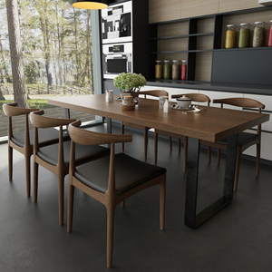 Pas cher noir en acier inoxydable table à manger et chaise ensembles conceptions pour salle à manger - Product Image 3