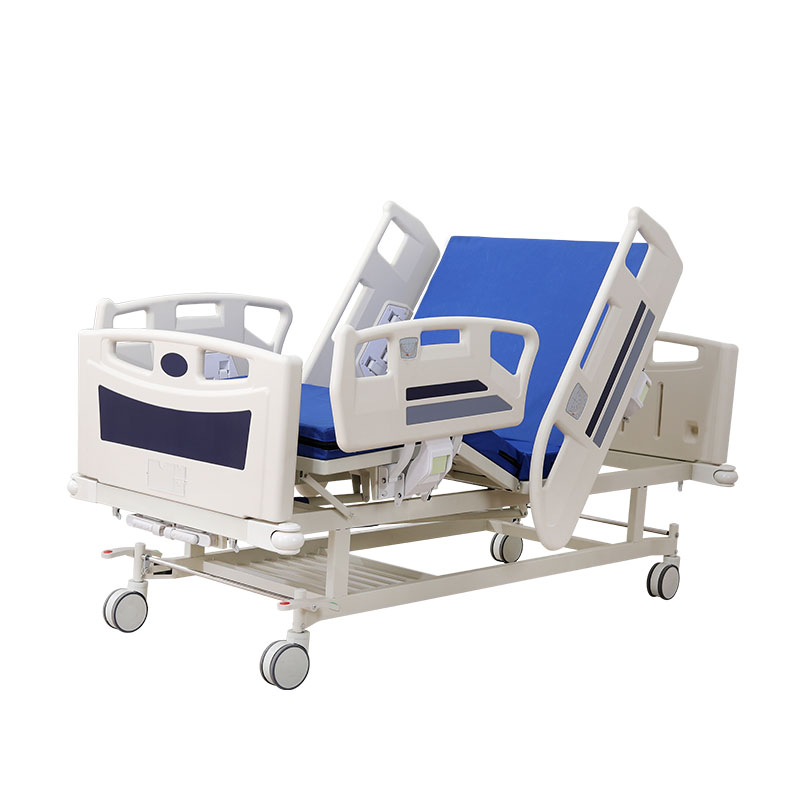 Factory Direct Sale High Quality Manual Two Function Hospital Nursing Bed with Angle Gauge for Home Care Patient Medical Clinic