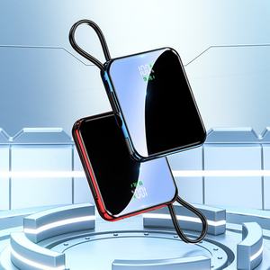 Nouvelle batterie externe 10000mah-20000mah avec charge rapide, câble intégré, portable pour une utilisation en extérieur, universelle pour téléphone portable - Product Image 1