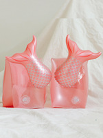 Bouée gonflable Wilda en PVC pour bébé et enfant, style poisson, sirène rose, avec protection certifiée