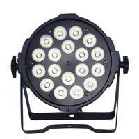 Projecteur PAR COB RGBW 18x10W 180W IP55 Contrôle DMX512 100-240V IRC 95 à suspendre avec variateur pour Jardin et Église