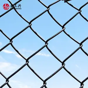 户外农场围栏行业聚氯乙烯涂层定制规格链环双扭边装饰丝网