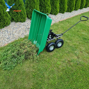 Tepsi aracı servis arabası üretici toptan kolay montajı 55L bahçe el arabası bahçe arabası kolu ile - Product Image 6