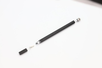 Stylet tactile 2-en-1 DIHAO pour iPad, métal capacitif avec pointe disque et pointe maillée, 5 couleurs, logo personnalisé