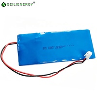 بطارية ليثيوم قابلة لإعادة الشحن GLE 146.52Wh 3S6P 11.1V 13200mAh 18650 لإضاءة المسرح مع موصل VHR ثنائي السن 3.96 مم