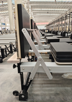 Reformer de Pilates de Luxe en Aluminium Durable avec Demi-Tourneuse, Équipement de Santé Portable et Réglable pour la Rééducation et l'Entraînement en Studio