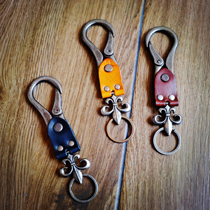 Vintage hakiki deri anahtarlık Punk tarzı el yapımı anahtarlıklar tuşları <span class=keywords><strong>Fob</strong></span> - Product Image 1