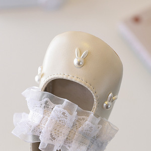 Zapatos de Princesa para Bebés Recién Nacidas, con Perlas, Tipo Mary <span class=keywords><strong>Jane</strong></span>, Suela Suave de Cuero, Primeros Pasos - Product Image 4