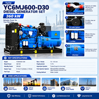 Groupe électrogène magnétique chinois Yuchai 360 kW, générateur à aimants permanents 360 kW avec moteur modèle YC6MJ600-D30