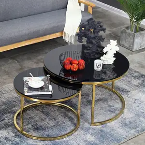 Wayfair furnitur ruang tamu baja panjang 1200, meja kopi tahan karat Turki/